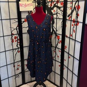 #124. 🪷blue animal print dress